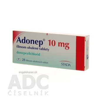 Adonep 10 mg filmom obalené tablety tbl flm 2x14 ks