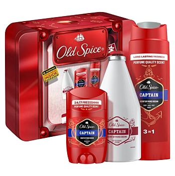 OLD SPICE Captain Xmas Darčeková sada 3 kusy (Kozmetické balíčky)