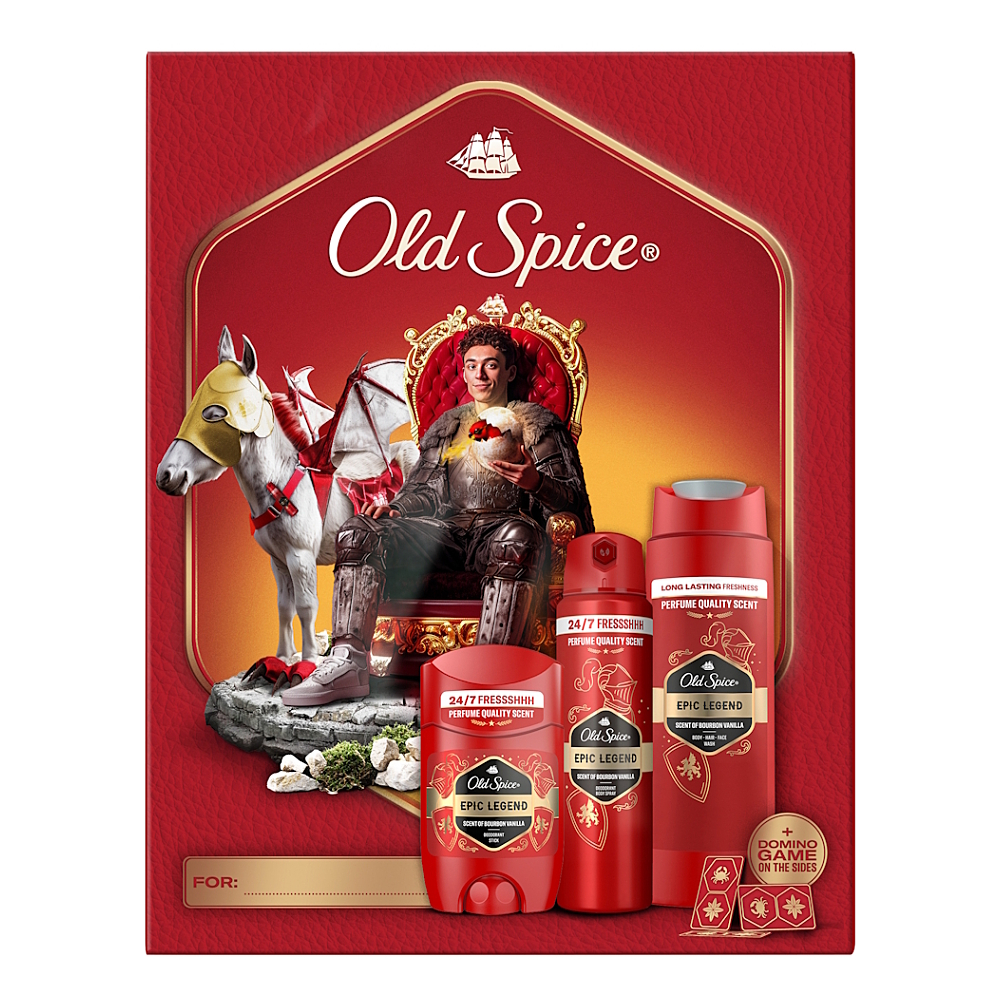 OLD SPICE Epic Legend Darčeková súprava s hrou Domino 3 kusy