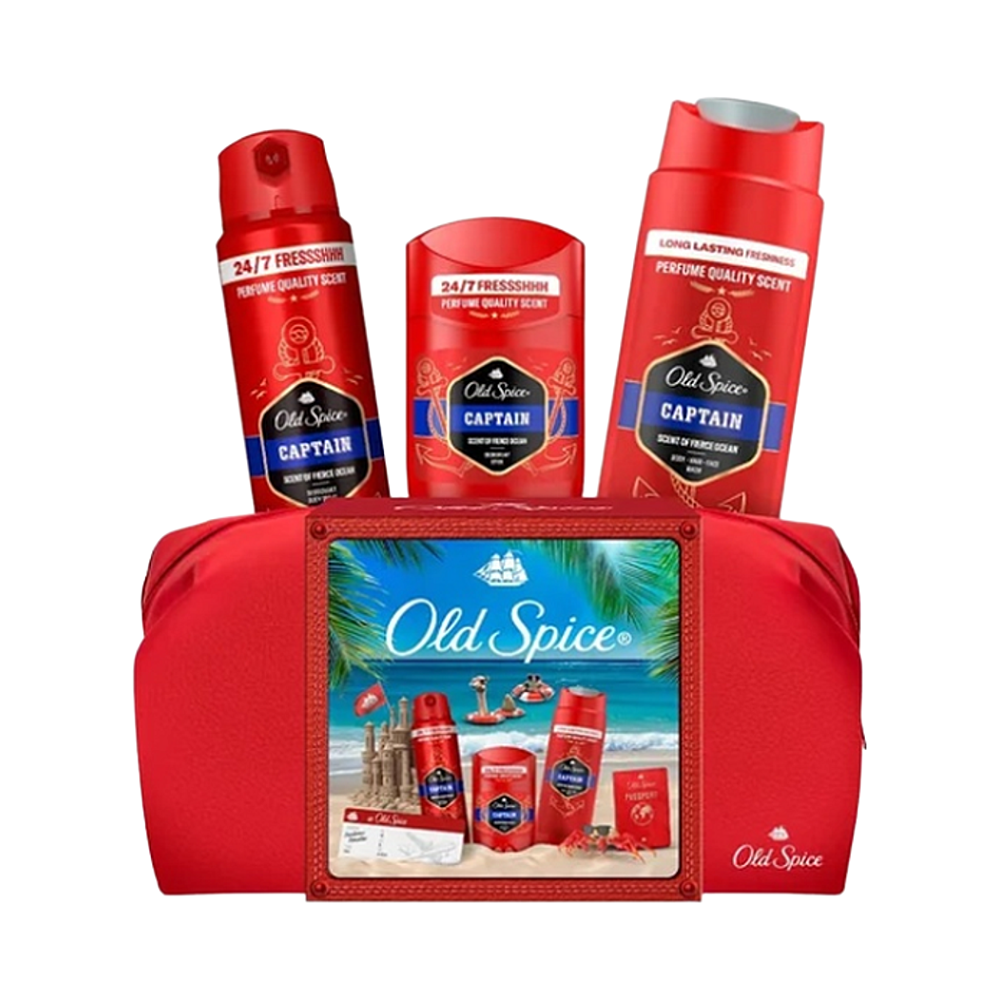 OLD SPICE Xmass sada Captain v taštičce deodoranty a sprchový gel kúpite na Mojalekaren.sk