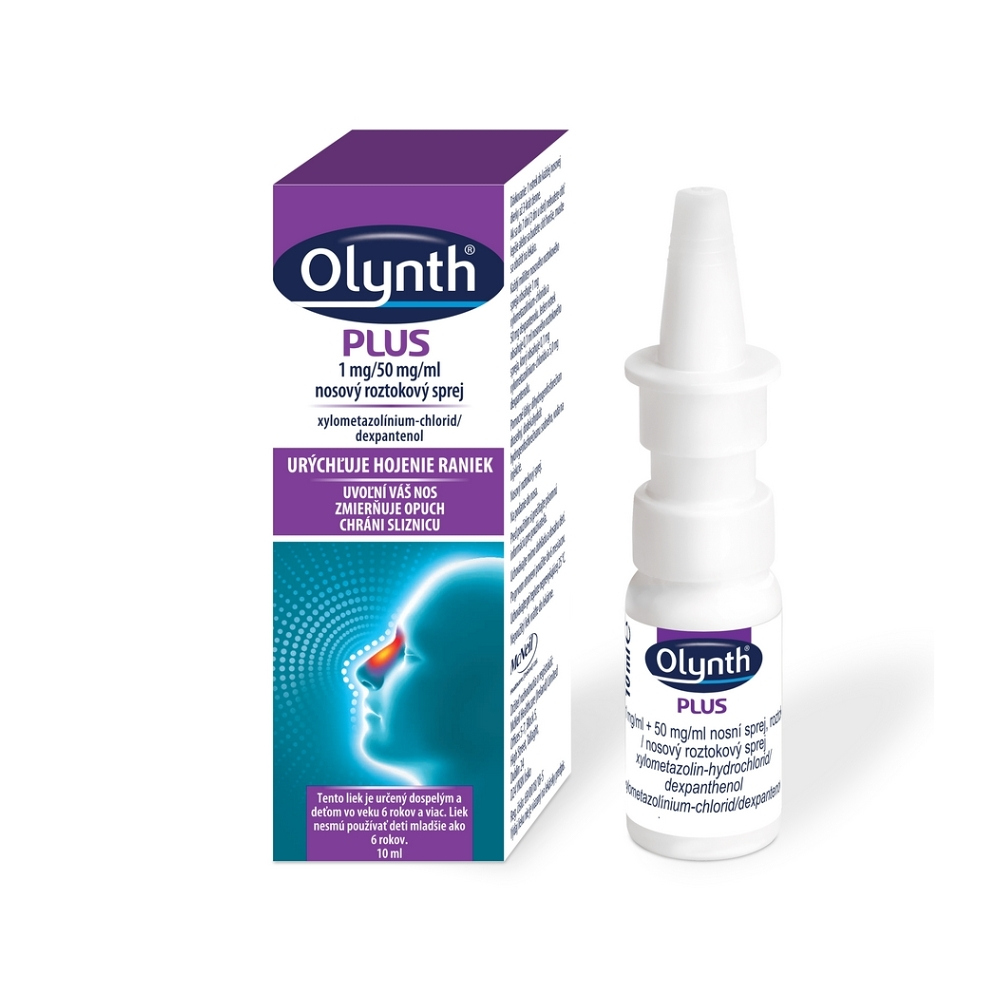 Olynth Olynth Plus 1mg/ml+50mg/ml nosný sprej, roztok pre upokojenie nosnej sliznice 10 ml kúpite na Mojalekaren.sk