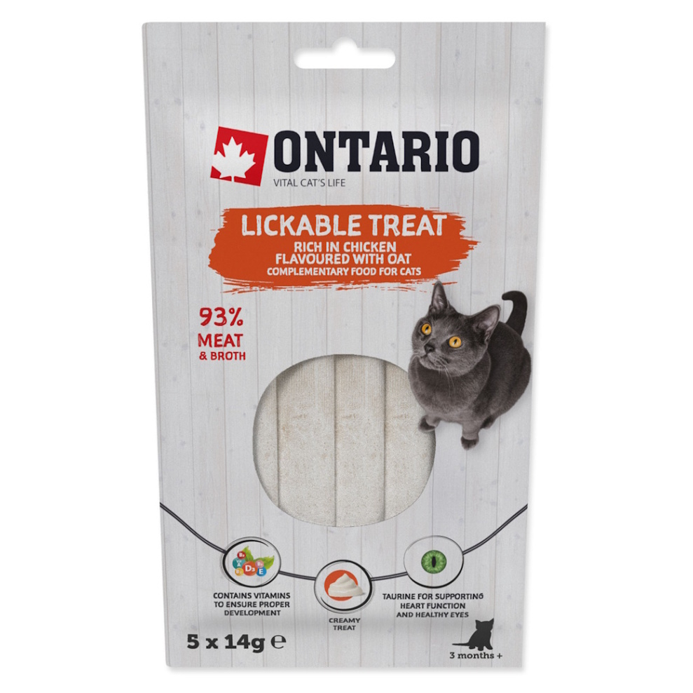 E-shop ONTARIO Lízacia pochúťka kura a ovos 5x14 g