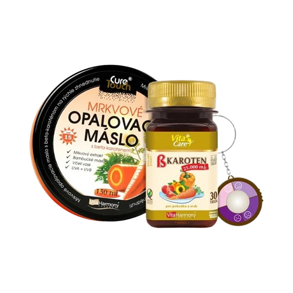 VITAHARMONY Opaľovací komplet s beta karoténom 25.000 m.j. + ZDARMA