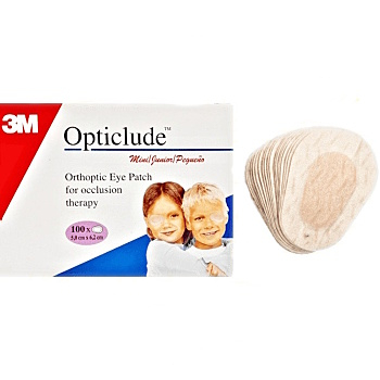 3M OPTICLUDE Očný okluzor Junior 50 × 60,5 mm 100 kusov (Náplasti dělené)