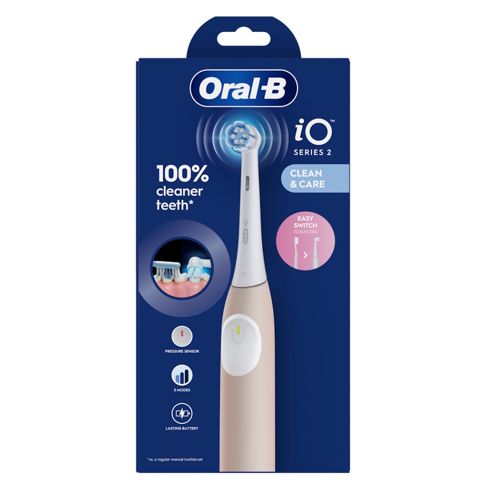 ORAL-B iO 2 Elektrická zubná kefka, svetlo ružová