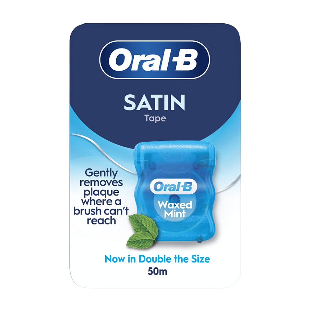 ORAL-B Essential dentálna niť voskovaná Satin Mint 50 m