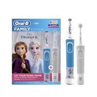 ORAL-B Family pack - D100 Vitality Sensi White + D100 Kids Frozen II rodinné balenie kefiek