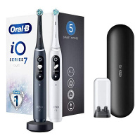 ORAL-B iO7 Series Duo Pack Black Onyx / White Extra Handle elektrická zubná kefka