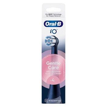 ORAL-B IO Gentle care black náhradné hlavice 4 kusy (Náhradné hlavice k zubným kefkám)