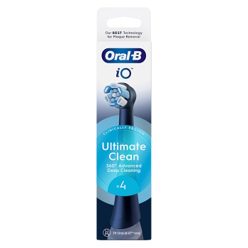 ORAL-B IO Ultimate clean black náhradné hlavice 4 kusy (Náhradné hlavice k zubným kefkám)