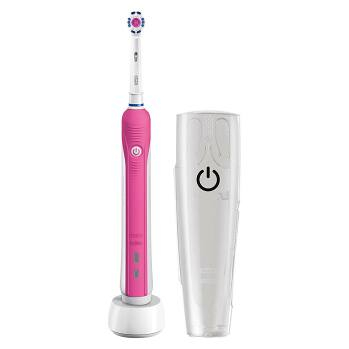 ORAL-B Pre 750 3DWhite Pink elektrická zubná kefka + Cestovné puzdro