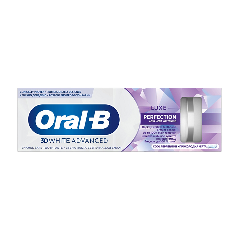 ORAL-B 3D White Advanced Zubná pasta Luxe Protection 75 ml