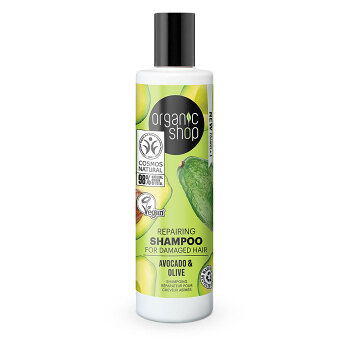 ORGANIC SHOP Šampón pre poškodené vlasy Avokádo a olivy 280 ml