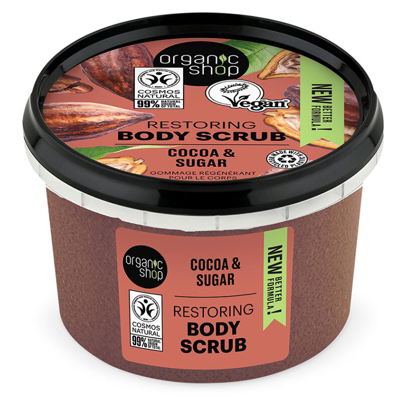 ORGANIC SHOP Telový peeling Belgická čokoláda 250 ml