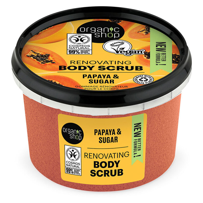 ORGANIC SHOP Telový peeling Šťavnaté papája 250 ml