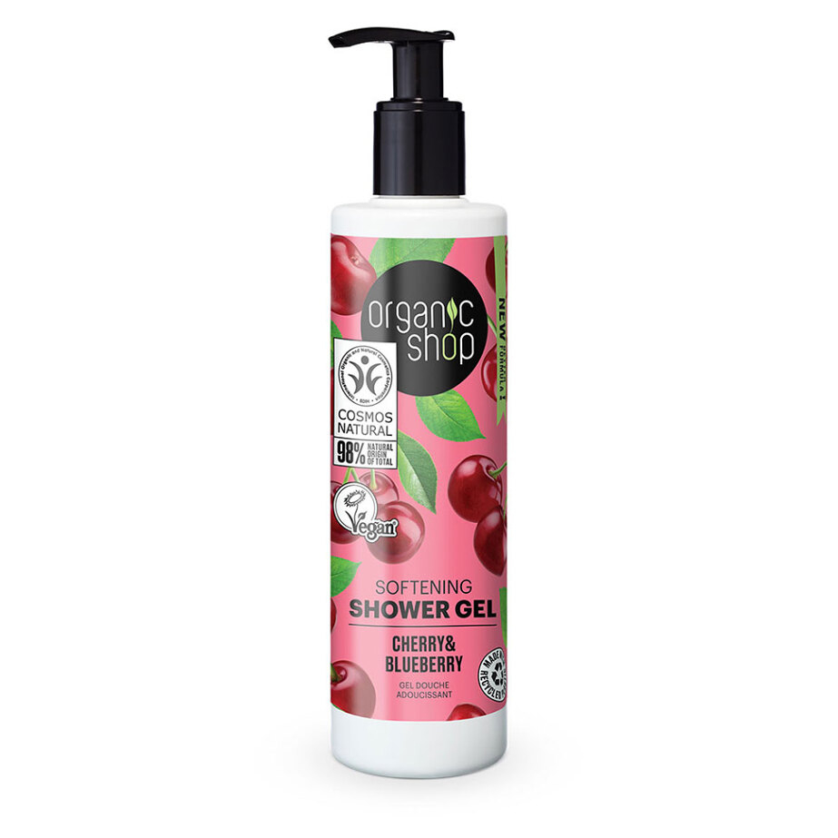 ORGANIC SHOP Zjemňujúci sprchový gél Čerešňa a čučoriedka 280 ml kúpite na Mojalekaren.sk