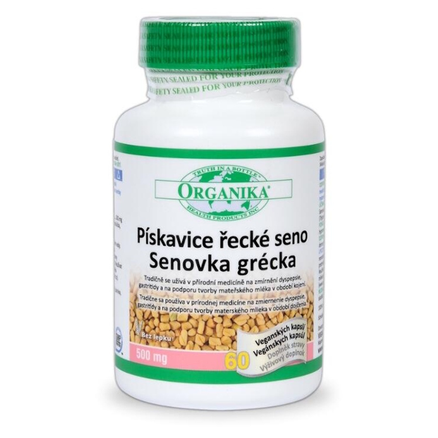 Organika Pískavica grécke seno 500mg kapsuly na podporu dojčenia pre ženy 60 cps kúpite na Mojalekaren.sk