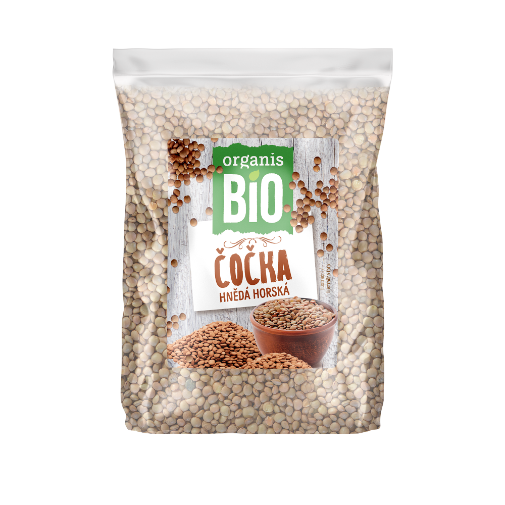 ORGANIS Šošovica hnedá horská BIO 500 g