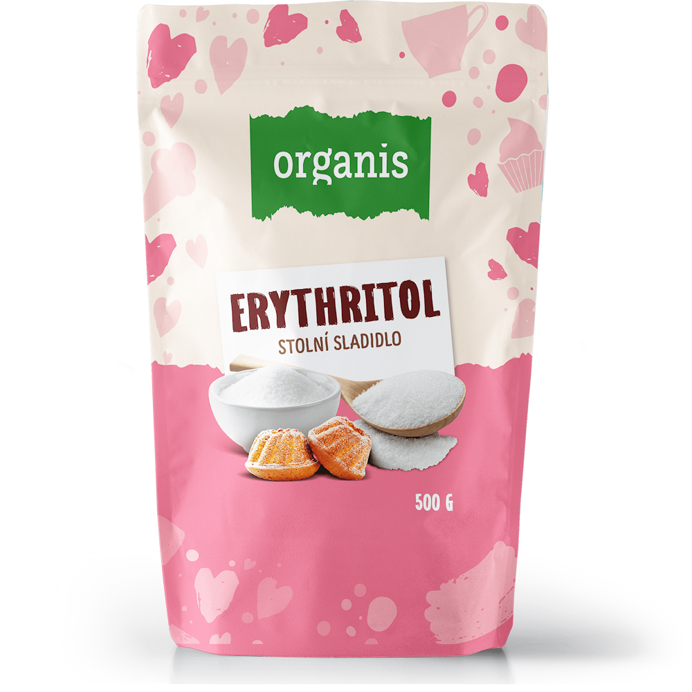 Organis Erythritol sladidlo bez kalórií 500 g kúpite na Mojalekaren.sk