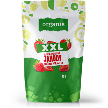 ORGANIS Jahody sušené mrazom plátky XXL 90 g