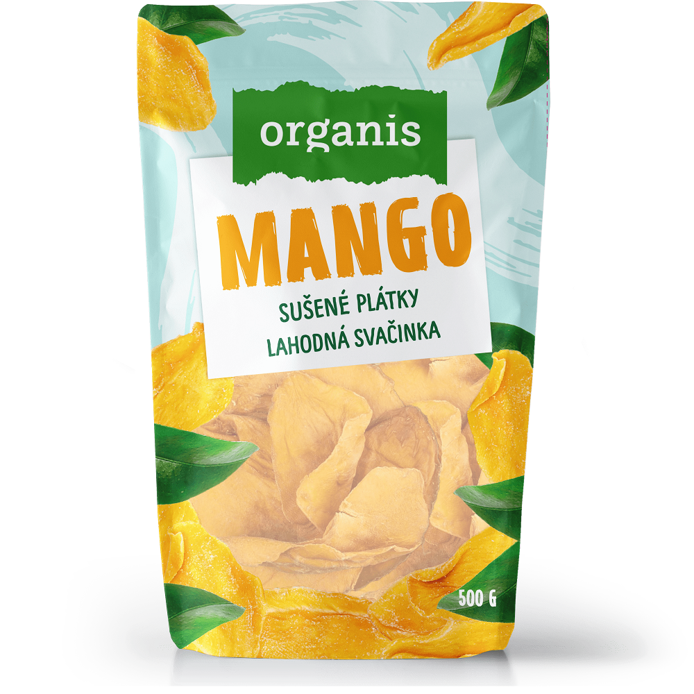 Organis Mango plátky sušené ovocie 500 g