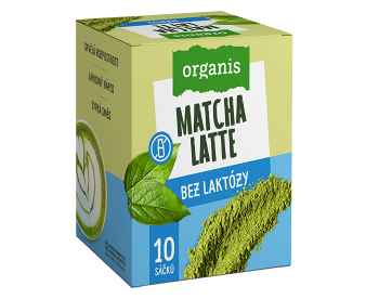ORGANIS Matcha latte bez laktózy 10 x 27 g (Zelené čaje)