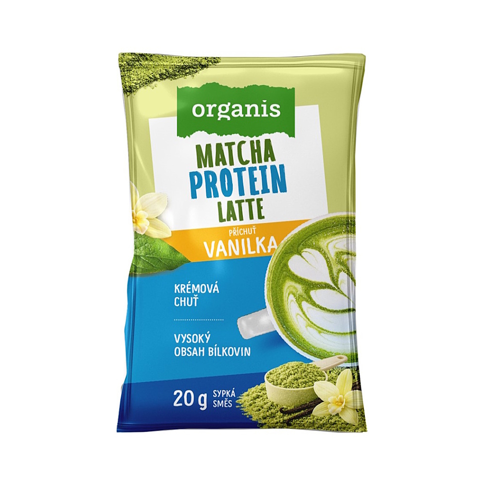 ORGANIS Proteín matcha latte vanilka 20 g