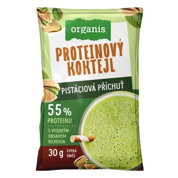 ORGANIS Proteínový koktail pistácie 30 g (Proteínové nápoje)