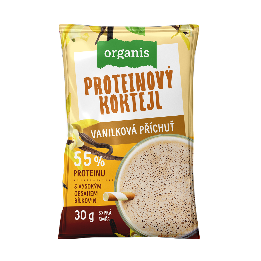 ORGANIS Proteínový koktail vanilková príchuť 30 g