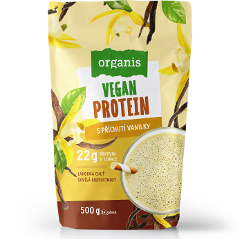 ORGANIS Vegánsky proteín vanilka 500 g (Proteínové nápoje)