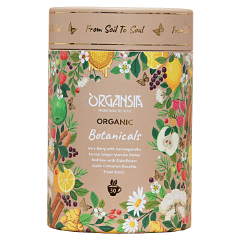 ORGANSIA Kolekcia v papierovom tubuse BIO 30 sáčkov (Bylinné čaje) - Prírodné, BIO