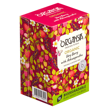 ORGANSIA Very berry with ashwagandha ovocno-bylinný čaj BIO 18 sáčkov (Bio čaj) - BIO