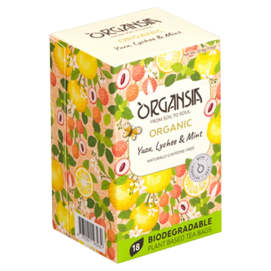 ORGANSIA Yuzu ychee & mint ovocno-bylinný čaj BIO 18 sáčkov