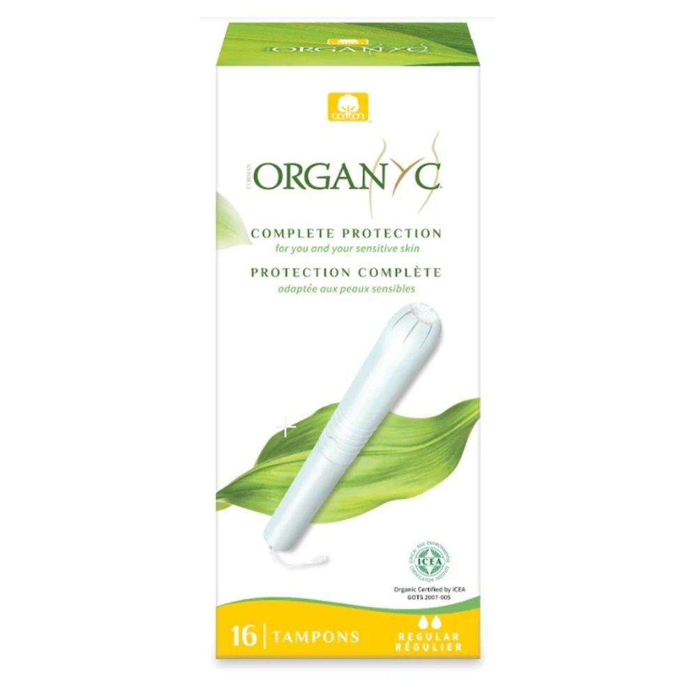 ORGANYC Tampóny s aplikátorom Regular 16 kusov