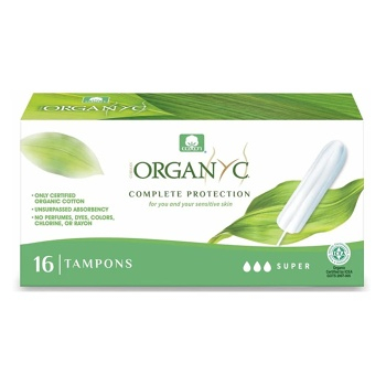 ORGANYC Tampóny Super 16 kusov (Prírodné menštruačné tampóny) - Super, Prírodné