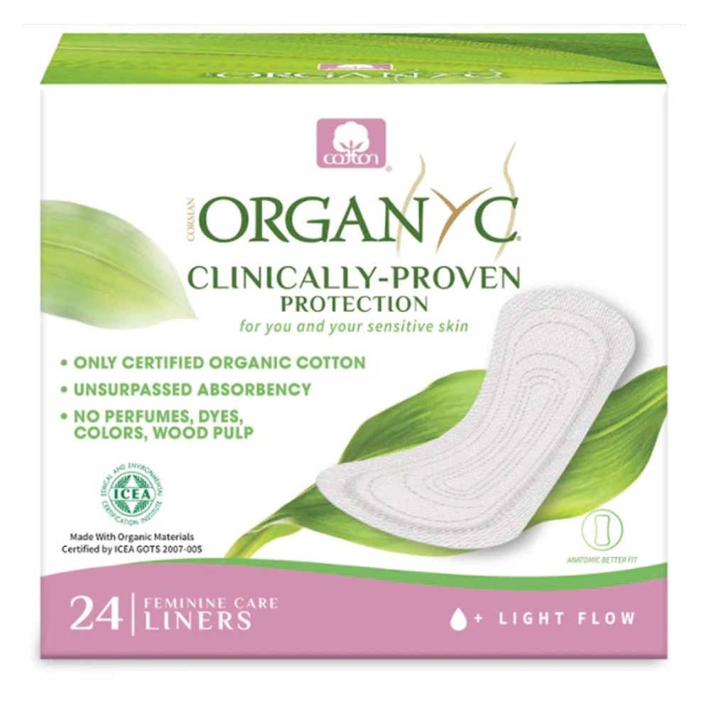 ORGANYC Slipové vložky Light 24 kusov