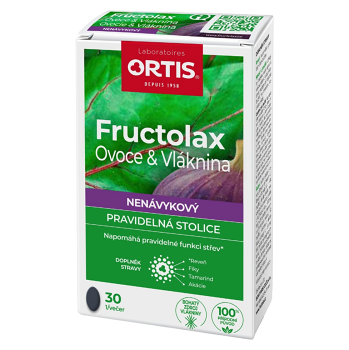 ORTIS Fructolax ovocie & vláknina 30 tabliet (Vláknina, psyllium) - Prírodné