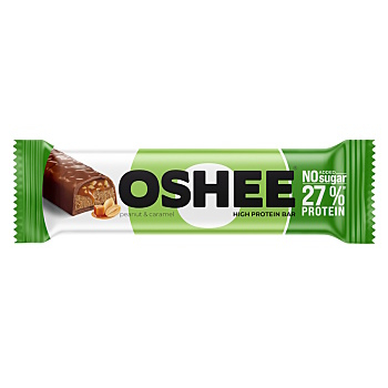 OSHEE Proteínová tyčinka Oriešok & Karamel 49 g (Proteínové tyčinky) - Proteinové