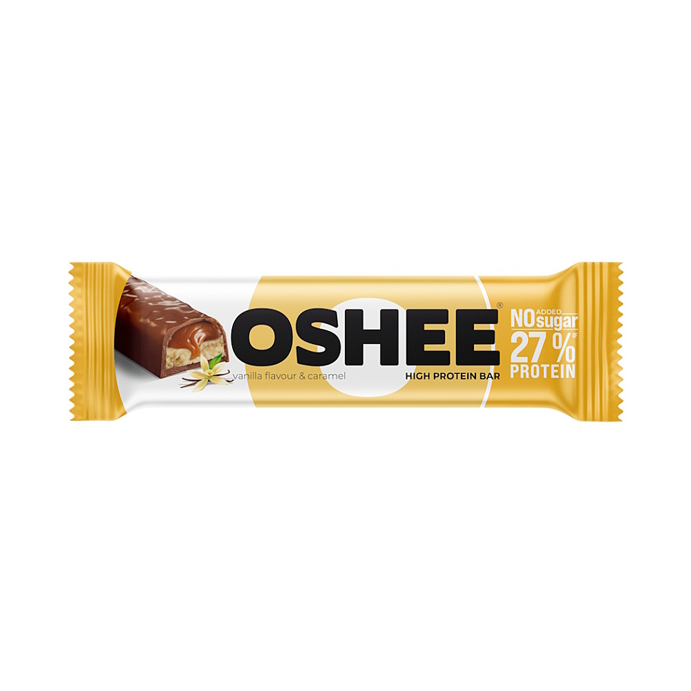 OSHEE Proteínová tyčinka Vanilka & Karamel 49 g