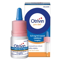 OTRIVIN 0,05 % Nosová roztoková instilácia 0,5 mg/ml 10 ml