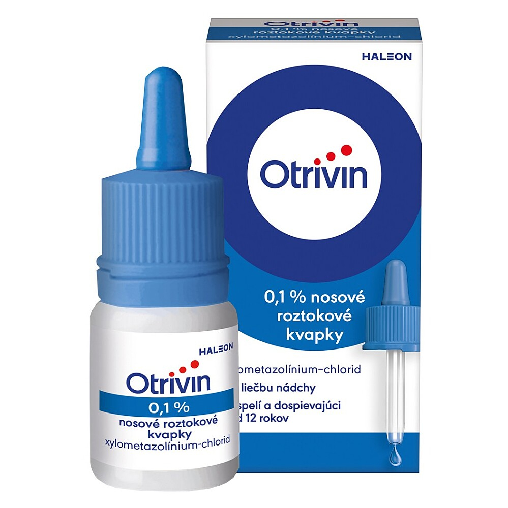 OTRIVIN 0,1 % Nosová roztoková instilácia 1 mg 10 ml