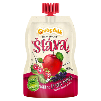 OVOCŇÁK Mušt jablko a lesné ovocie 200 ml (Džúsy, sirupy, minerálne vody) - Prírodné