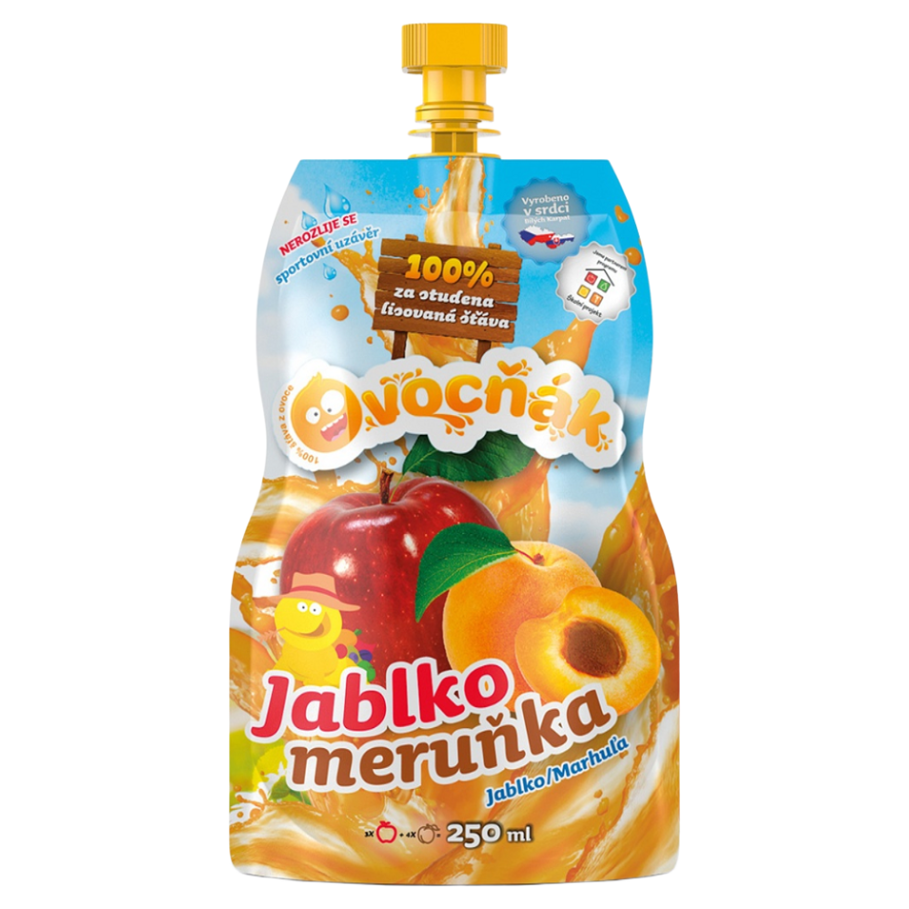 OVOCŇÁK Mušt jablko a marhuľa 250 ml