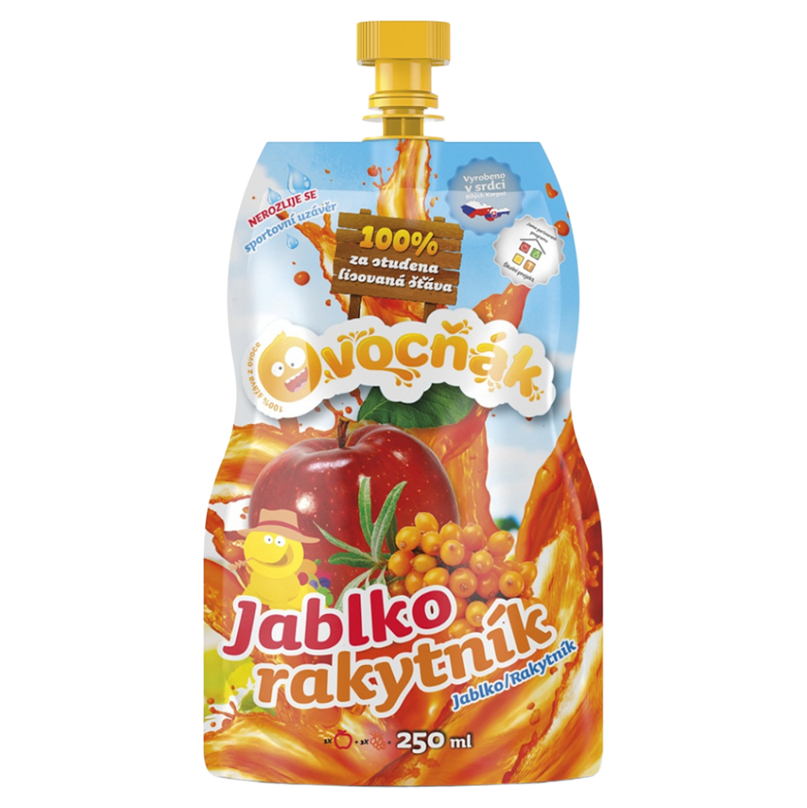 OVOCŇÁK Mušt jablko a rakytník 250 ml