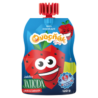 OVOCŇÁK Pyré jablko a jahoda 120 g