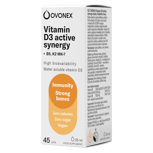 OVONEX Vitamín D3 1000 IU active synergy 25 ml kúpite na Mojalekaren.sk