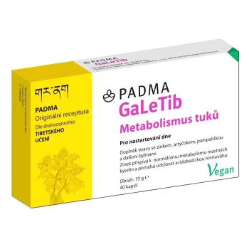 PADMA GaleTib žlčník 40 kapsúl (Na podporu trávenia a vylučovania) - Viaczložkové