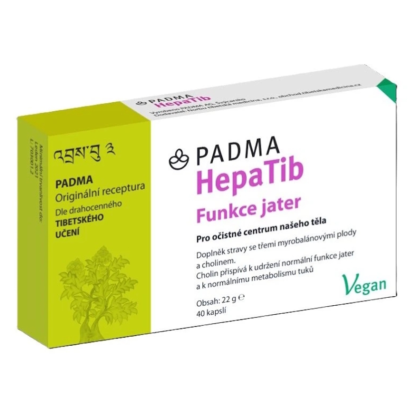 E-shop PADMA HepaTib pečeň a metabolizmus s cholínom 40 kapsúl