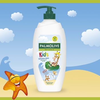 PALMOLIVE Naturals For Kids Sprchový gél pumpa 750 ml (Sprchové gély) - obrázok 3/4
