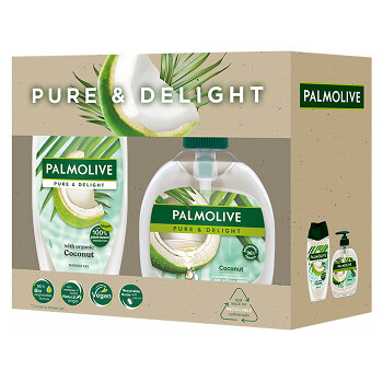 PALMOLIVE Pure & Delight Coconut Sprchový gél 250 ml + tekuté mydlo 300 ml Darčeková súprava
